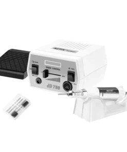 GLOSSIQ Nagelfrees JD700 Wit – 35W – 30.000 RPM – Incl. Pedal & Bitset – Twist-Lock