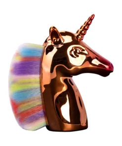 GLOSSIQ Unicorn Dust Brush – Regenboogkleurige Nagelstofkwast – Zachte Haren – Voor Professioneel en Thuisgebruik
