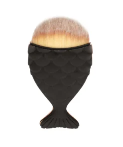 GLOSSIQ Visvormige Dust Brush – Zwart – Nagelstof & Make-upkwast – Ultradichte Haren – Ergonomisch Design