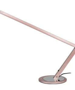 GLOSSIQ Slim LED Bureaulamp – Aluminium – Verstelbaar – Rosé Goud