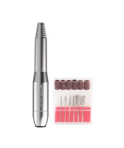 GLOSSIQ Mini PRO203 Nagelfrees – Zilver – Compact – 12W – 20.000 RPM – Incl. Bitset