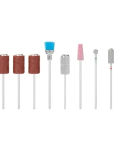 GLOSSIQ Frezenset 9-delig – Diamant, Stenen & Schuurbitjes – Voor Hybride, Acryl & Nagelriemen