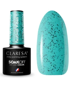 GLOSSIQ x CLARESA Festival Vibes 6 – 5g | Zomerse Gellak met Spikkel-effect
