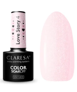 GLOSSIQ x CLARESA Love Story 4 – 5g | Romantische Hybrid Gellak met Intense Glans