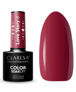 GLOSSIQ x CLARESA Love Story 8 – 5g | Romantische Hybrid Gellak met Intense Glans