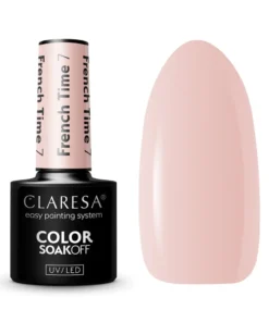 GLOSSIQ x CLARESA French Time 7 – 5g | Transparante Gellak voor Tijdloze French Manicures