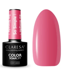 GLOSSIQ x CLARESA So Simple 1 – 5g | Zachte Hybride Gellak met Romantische Finish