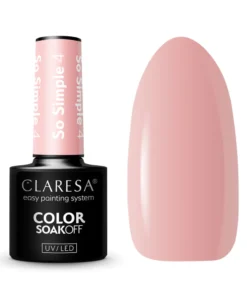 GLOSSIQ x CLARESA So Simple 4 – 5g | Zachte Hybride Gellak met Romantische Finish