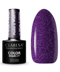 GLOSSIQ x CLARESA Make a Wish 6 – 5g | Hybride Gellak met Sprankelende Finish & Intense Kleur