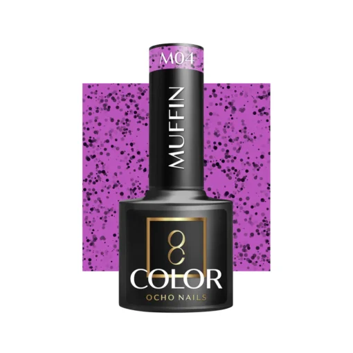 GLOSSIQ x OCHO NAILS Muffin M04 – 5g | Gellak met Dots-effect voor een Speelse Zomerlook