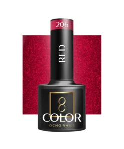 GLOSSIQ x OCHO NAILS Red 206 – 5g | Tijdloze Rode Gellak voor Elegante Manicures