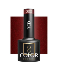 GLOSSIQ x OCHO NAILS Red 208 – 5g | Tijdloze Rode Gellak voor Elegante Manicures