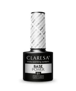 GLOSSIQ x CLARESA Base Power 01 – 5 ml | Transparante Verstevigende Basis voor French & Babyboomer